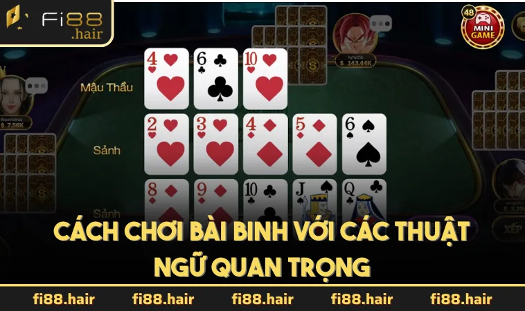 Cách chơi bài binh với các thuật ngữ quan trọng