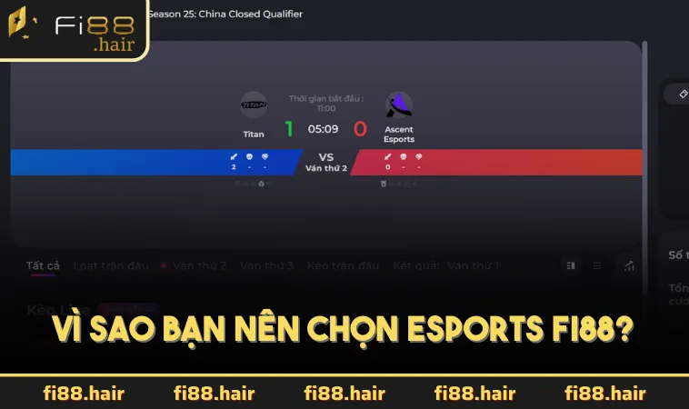 Vì sao bạn nên chọn Esports FI88?